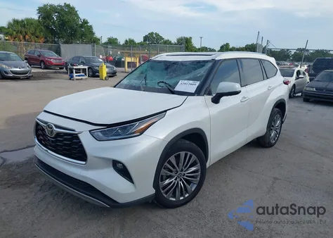 2021 Toyota Highlander Platinum from USA, damaged, VIN 5TDFZRAH1MS070280